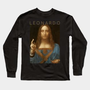 Leonardo da Vinci - Salvator Mundi Long Sleeve T-Shirt